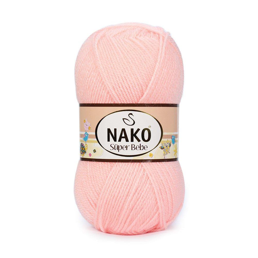 Nako BABY SUPER BEBE (Бейбі супер бебе) № 11935 персиковий ( Пряжа 100% акрил, нитки для в'язання), фото 1