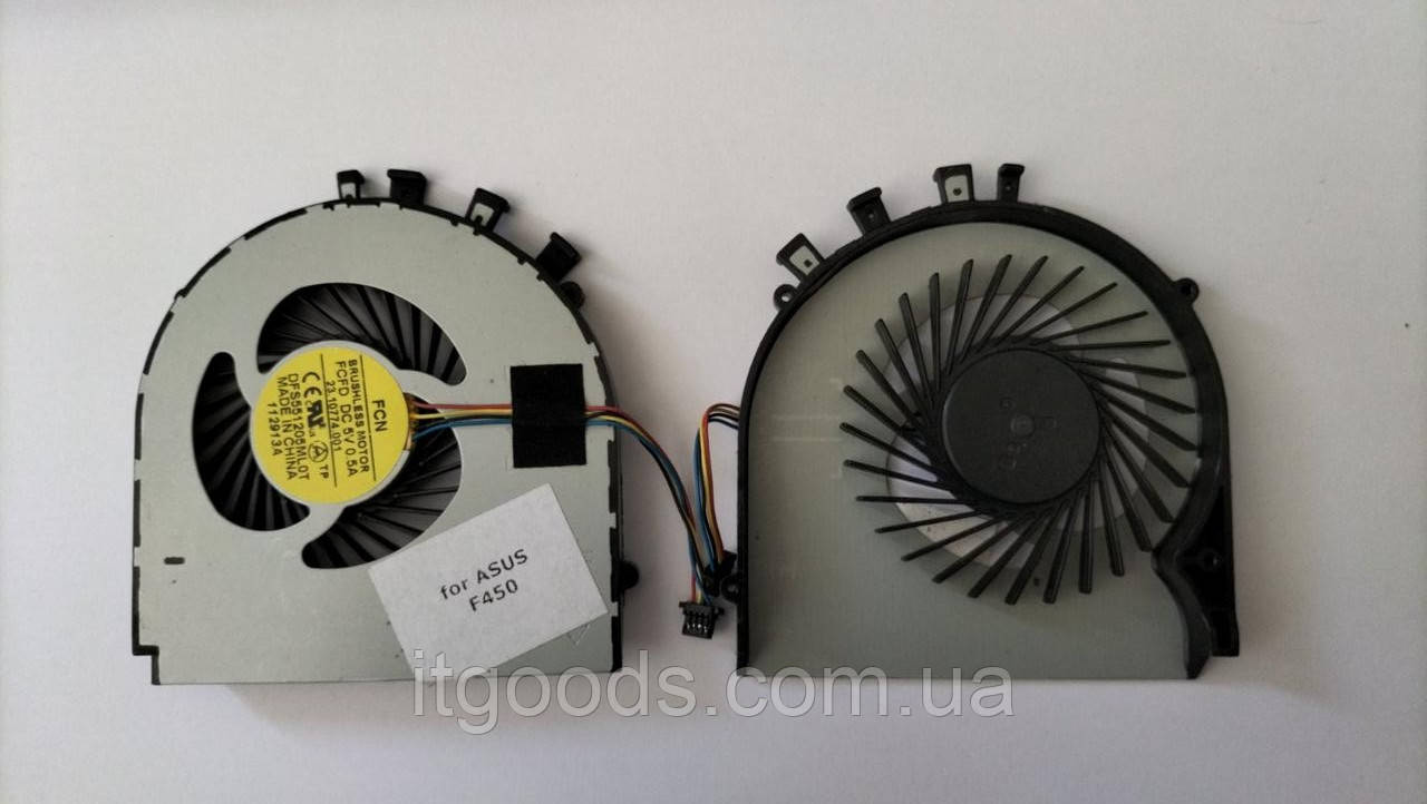 Вентилятор (кулер) для CPU ноутбука процесора ноутбука Asus VivoBook A450 A450J A450E A450LC F450 F450J R409 Cooling Fan
