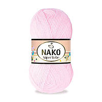 Nako BABY SUPER BEBE (Бейби cупер бебе) № 23069 бледно-розовый ( Пряжа 100% акрил, нитки для вязания)