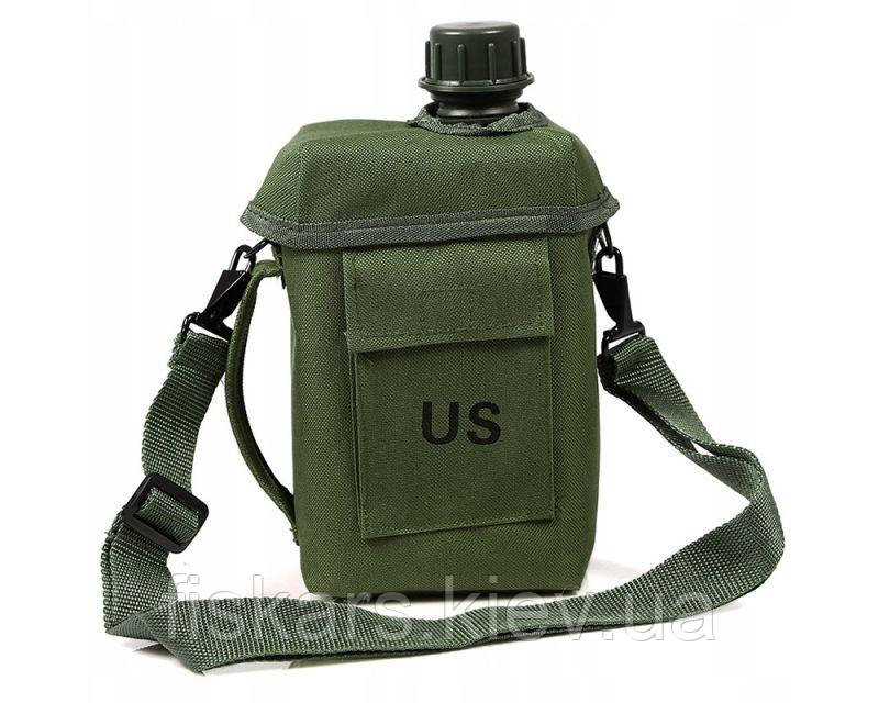 Фляга з чохлом Mil-Tec Patrol US 2 л Olive Drab (14514001)