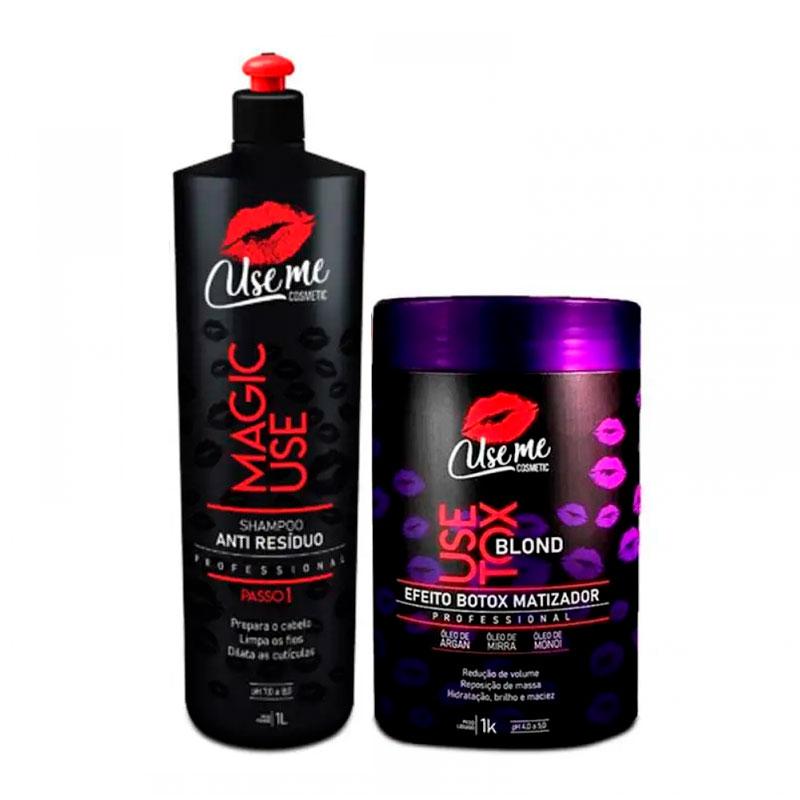 Антижовтий бoтeкс для волосся Use Me Cosmetic UseTox Blond  1000 мл набір