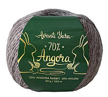 Avanti Yarn ANGORA 70 (Аванті Ярн Ангора 70) № 935 темно-сірий (Пряжа ангора, нитки для в'язання)