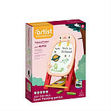 Дошка магнітна для малювання, підлогова, дитяча на ніжках CJ-2228207, рожева, фото 4