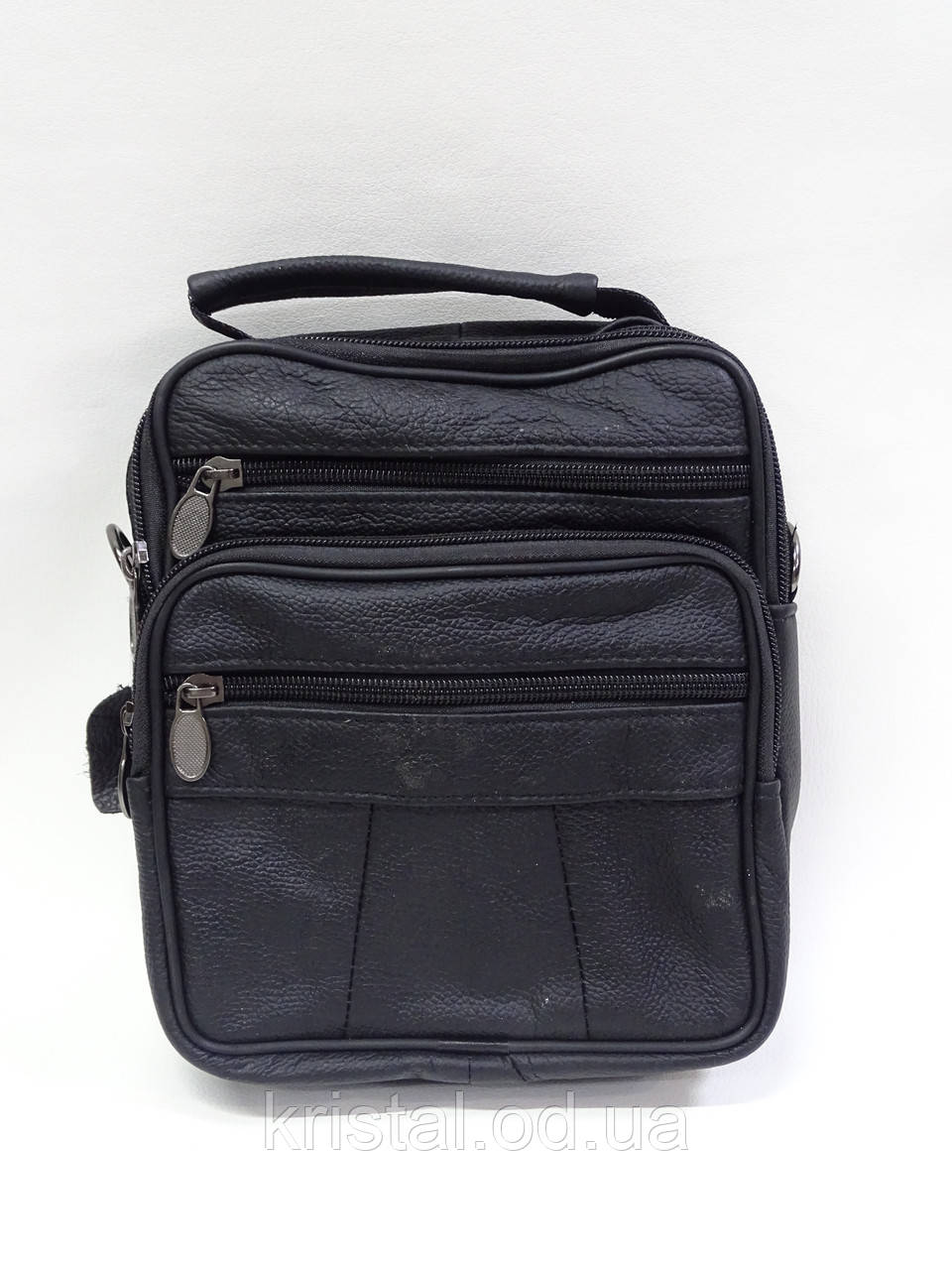 Чоловіча сумка з пресованої шкіри 18*22 см. серії "Goldbe" №13974, фото 1