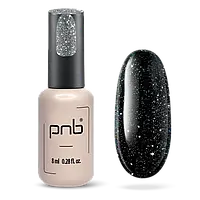 PNB Professional Світловідбиваючий топ для гель-лаку Shock Top PNB, Silver, No Wipe 8мл