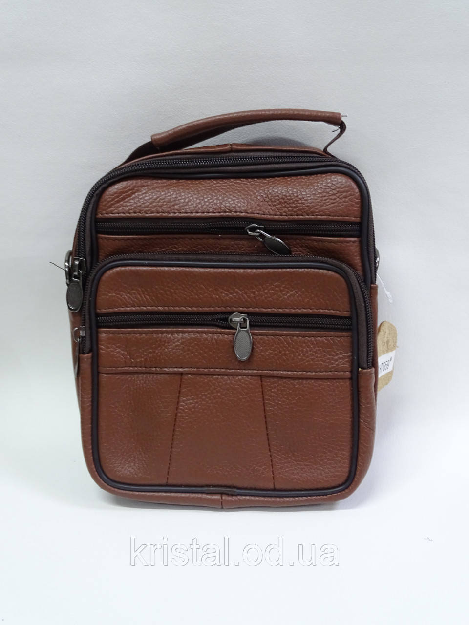 Чоловіча сумка з пресованої шкіри 18*22 см. серії "Goldbe" №13980, фото 1