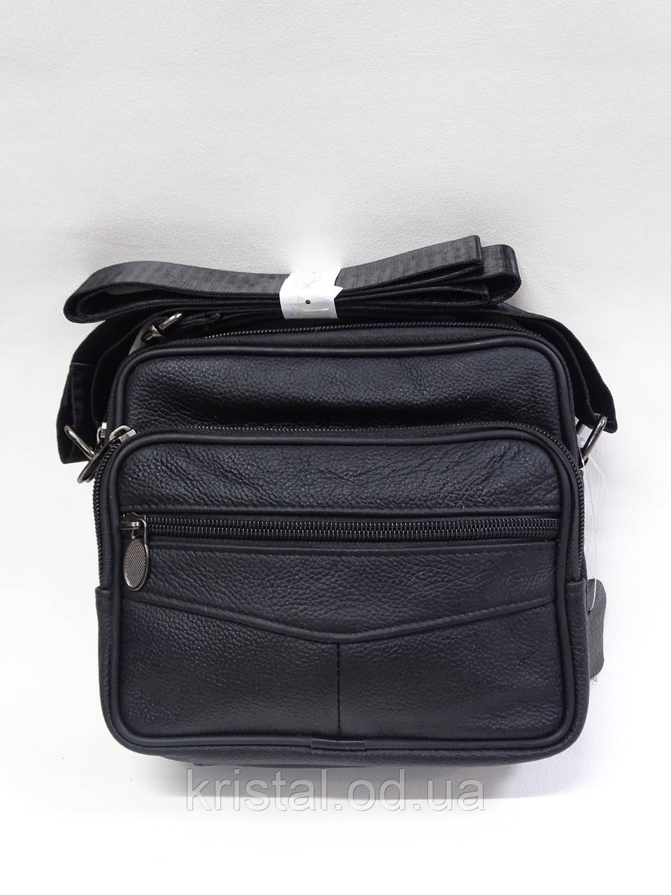 Чоловіча сумка з пресованої шкіри 18*18 см. серії "Goldbe" №13982, фото 1