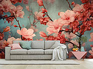 Самоклеюча плівка Oracal з малюнком "Ніжні квіти сакури", стильні фотошпалери для дому, фото 10