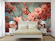 Самоклеюча плівка Oracal з малюнком "Ніжні квіти сакури", стильні фотошпалери для дому, фото 7