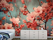 Самоклеюча плівка Oracal з малюнком "Ніжні квіти сакури", стильні фотошпалери для дому, фото 5