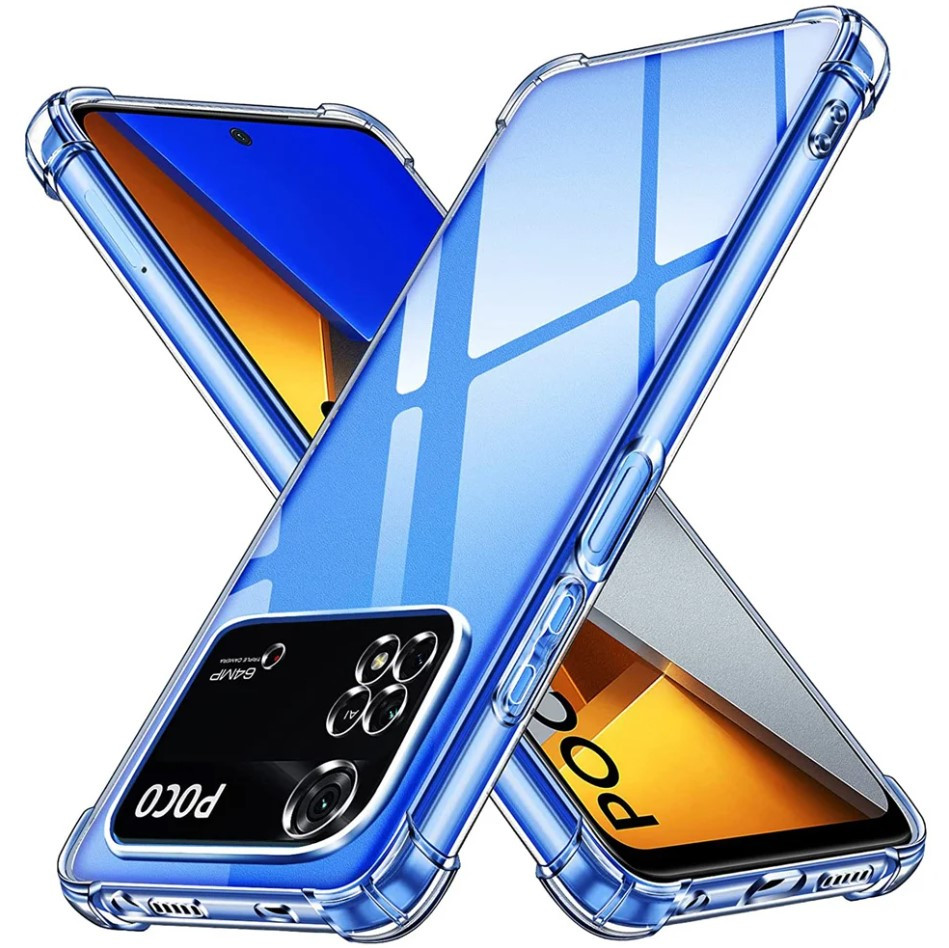 Протиударний прозорий чохол для Xiaomi Poco M4 Pro 4G, фото 1