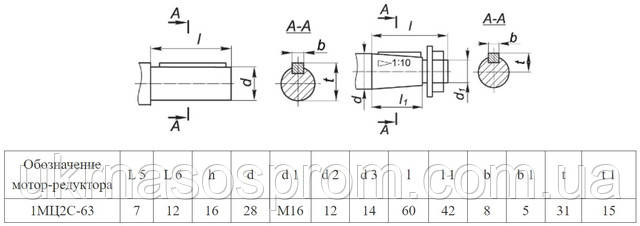 Мотор-редуктор1МЦ2С-63-35,5-0,55