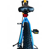 Велосипед гірський двоколісний однопідвісний алюмінієвий Royal Baby KING 21 24" Синій, фото 2