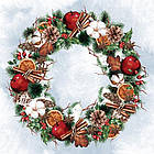 Набір двостороннього паперу 20х20см Fabrika Decoru "Bright christmas"  10 листів FDSP-02123, фото 3