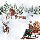 Набір двостороннього паперу 20х20см Fabrika Decoru "Bright christmas"  10 листів FDSP-02123, фото 5