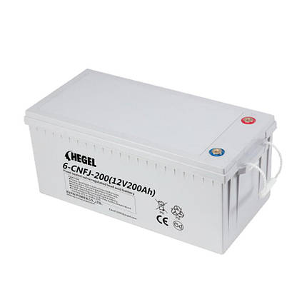 Аккумуляторная батарея HEGEL GEL 200-12 12V 200Ah ( 522 x 238 x 223mm), 57kg, фото 1