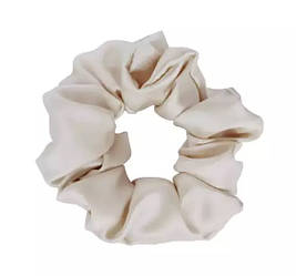 Шовкова резинка для волосся, слонова кістка