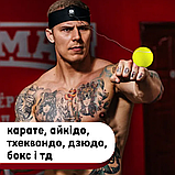 Тренажер для боксу Файт бол для відпрацювання ударів та реакції салатовий (858), фото 7
