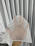Тюль лляний однотонний з обтяжувачем. Колір: Білий, фото 10
