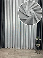 Однотонний тюль сітка "Антикіготь" з обтяжувачем. Колір: білий