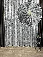 Однотонний тюль "Мармур" на жакардовій основі. Колір: молочний