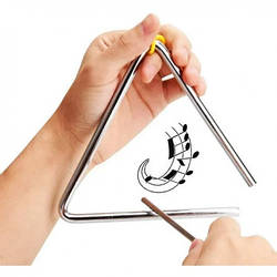 Музичний трикутник дитячий металевий (12 см)