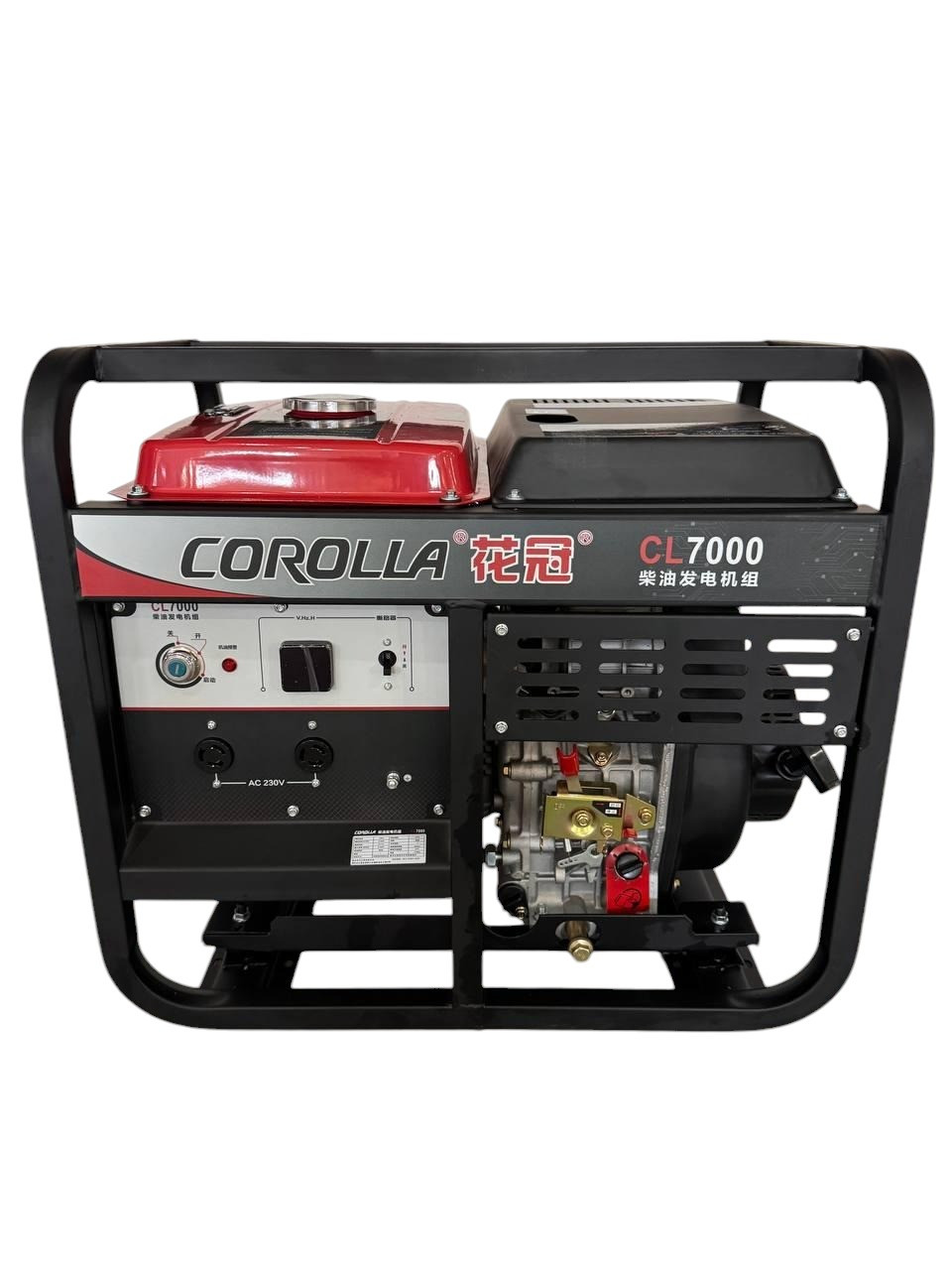 Дизельний генератор на колесах 5,0/5,5 кВт, для використання в побуті, 230 В, Corolla CL7000, фото 1