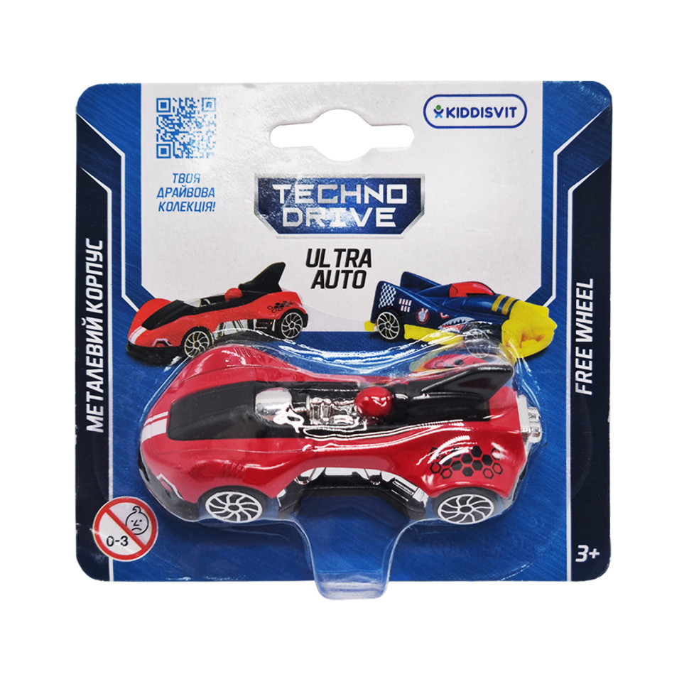 Ігрова міні-машинка Ultra Auto TechnoDrive 250321W-3 металевий корпус, Toyman