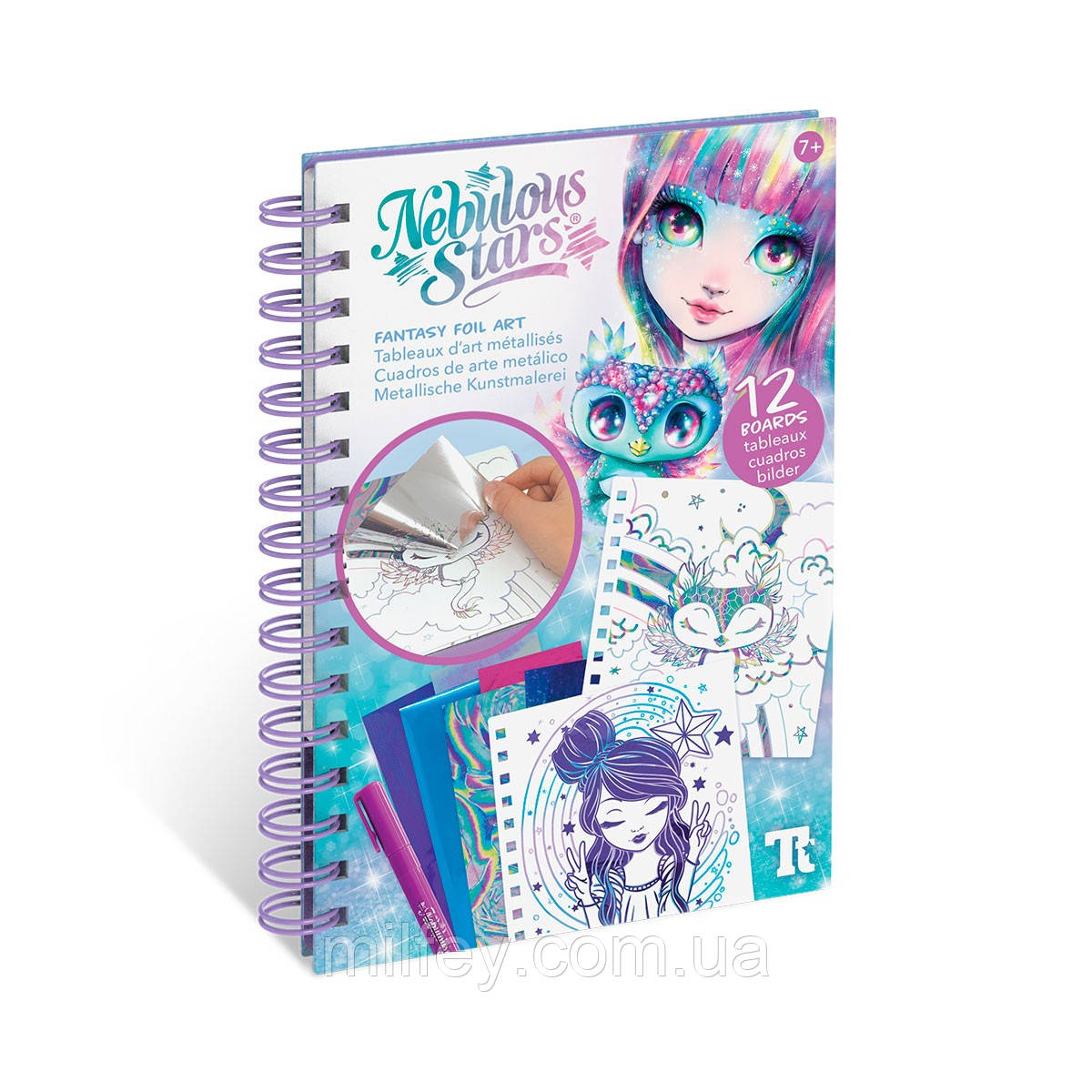 Набір для творчості NEBULOUS STARS - СКЕТЧБУК: ФАНТАЗІЙНЕ СМАК З ФОЛЬГІ, фото 1