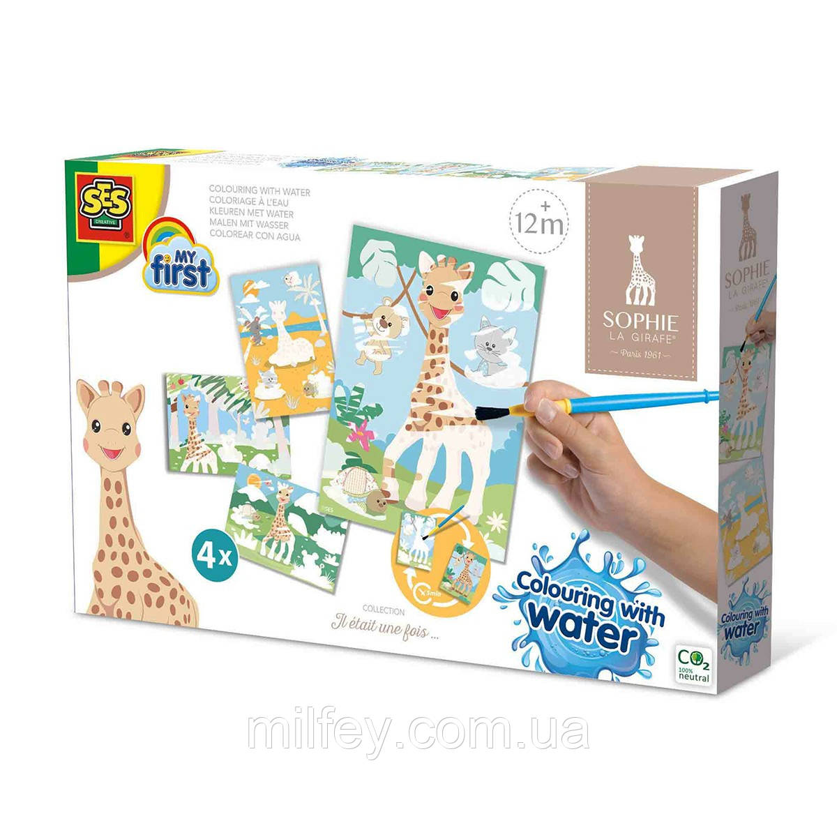 Набір для творчості серії My first SES - Водні малюнки Жирафа Софі, фото 1