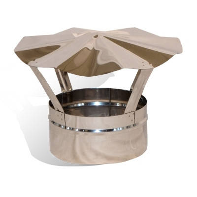 Грибок На Димохід Versia-Lux Ø 200 мм Нержавіюча Сталь 0,5 мм, фото 1