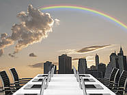 Самоклеюча плівка Oracal "Downton Blue Hour Brooklyn Bridge", фото шпалери для декору кімнати, фото 3