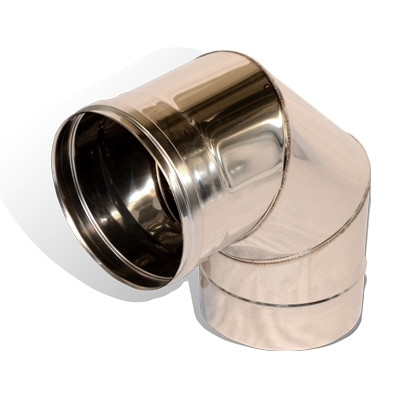 Коліно 90° На Димохід Versia-Lux Ø 120 Нержавіюча Сталь 1 мм