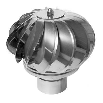 Турбовент вентиляційний Versia-Lux Ø 180 Нержавіюча Сталь 0,5 мм, фото 1