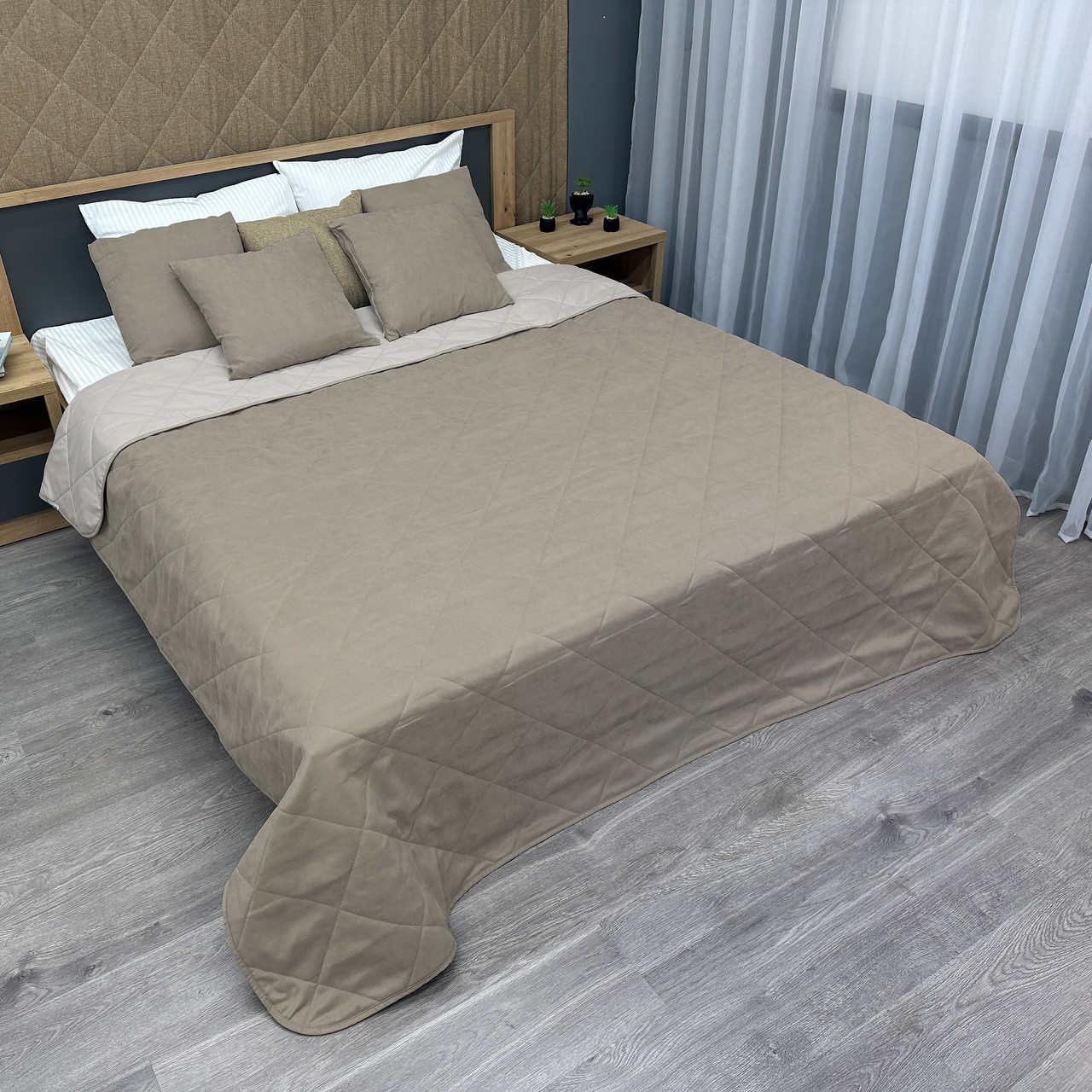 Покривало декоративне Decorator Sparta Diamond колір капучино