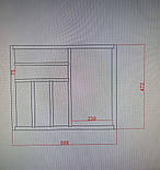Органайзер для столових приборів з дерева, лоток столовий з дерева, фото 2