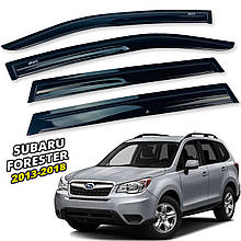 Дефлектори вікон (вітровики) для Subaru Forester 2013-2018 накладні (DEFL) Q2