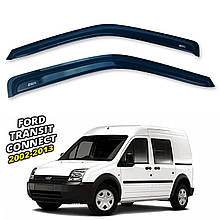 Дефлектори вікон (вітровики) для Ford Transit Connect 2002-2013 накладні (DEFL) Q2
