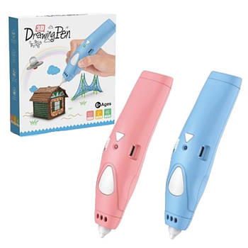 3D Ручка Drawing Pen (15,5см, PCL 3шт, акумулятор, USB зарядне, 2 кольори, в коробці) K9920
