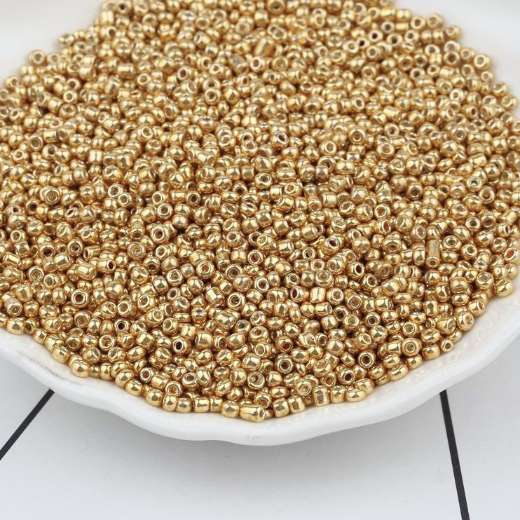 Бісер Металик 2 мм 50 г Золотистий, фото 1