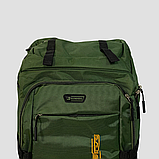 Рюкзак туристичний, похідний 80 л , Зелений, Міцний, водонепроникний рюкзак для подорожей, фото 8