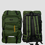 Рюкзак туристичний, похідний 80 л , Зелений, Міцний, водонепроникний рюкзак для подорожей, фото 3