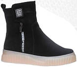 Черевики високі жіночі зимові шкіряні від виробника модель КС24-089, фото 2