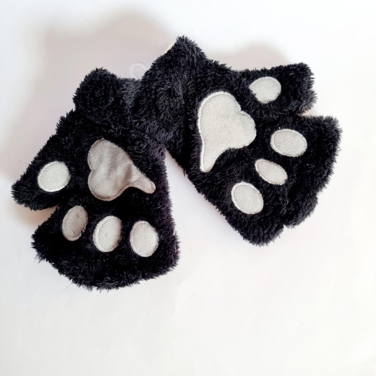 Дитячі рукавички лапка Кішечки чорні