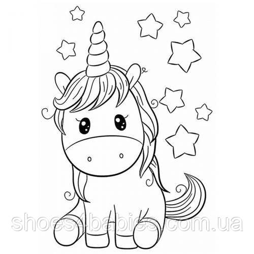 Розпис по полотну "Єдиноріжок"