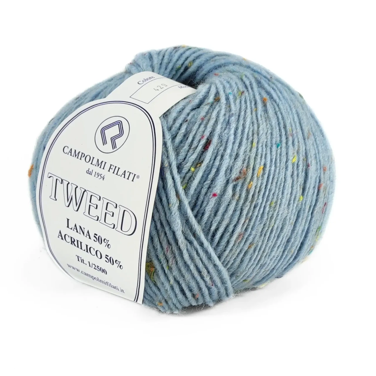 ПРЯЖА твід TWEED/ТВІД, блакитна крига 429