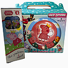 Набір дитячого посуду Свинка Пеппа 5 предметів склокераміка від 2х років, фото 2