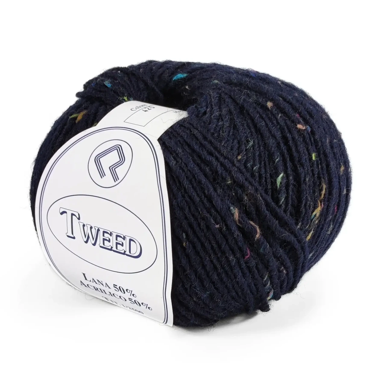 ПРЯЖА твід TWEED/ТВІД, кобальт 425