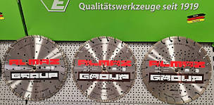 Алмазні диски ALMAZ GROUP для ручних пилок 2.5 - 5.0 кВт.