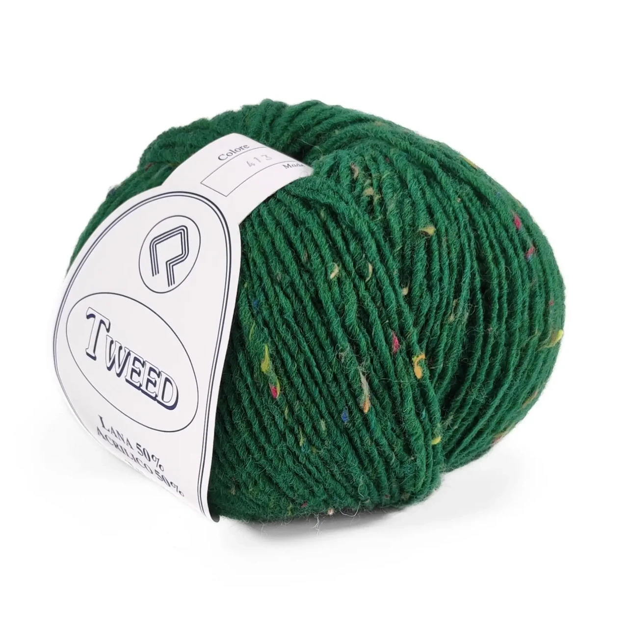 ПРЯЖА твід TWEED/ТВІД, зелений 413